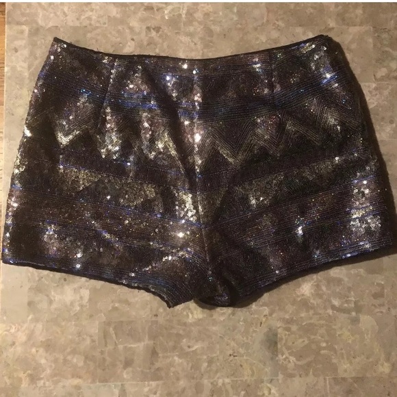 Forever 21 Sequin Shorts - Picture 3 of 4